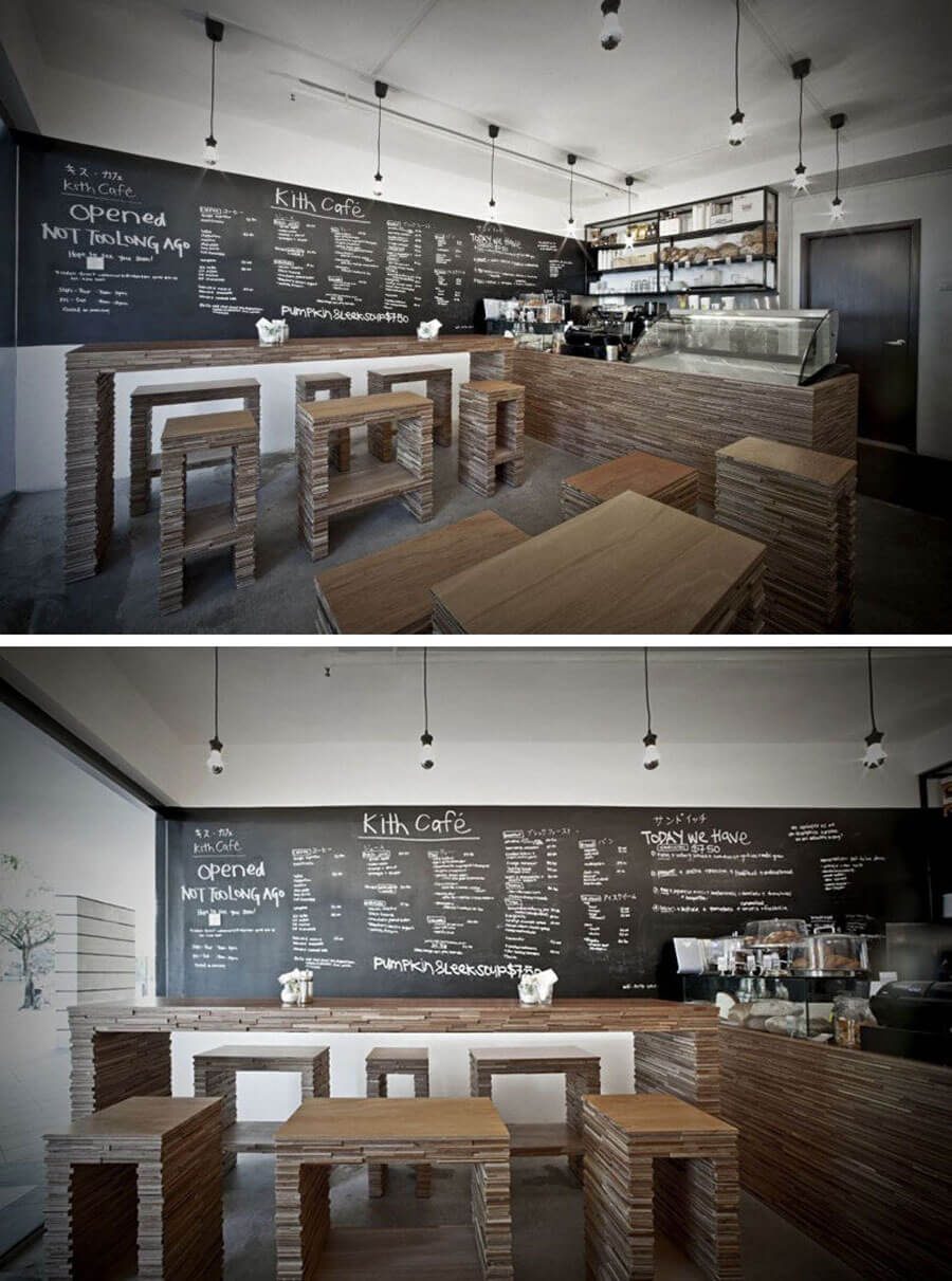 Thiết kế quán cà phê theo phong cách đơn giản, năng động
