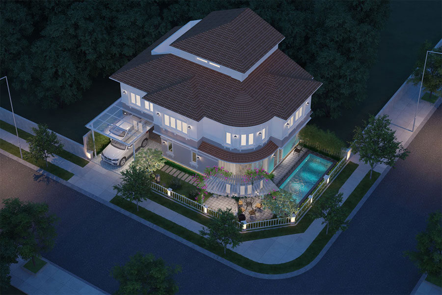 Thiết kế villa phong cách, thời thượng Minh - Bình Dương